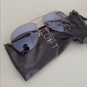 NWT Loft Aviator Sunglasses